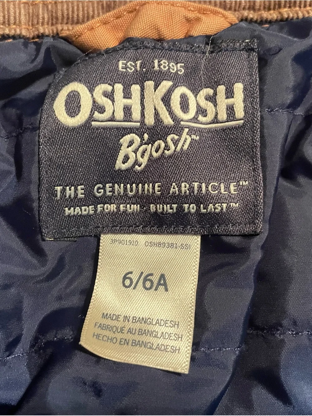 Boys Tan Workwear Jacket - OshKosh